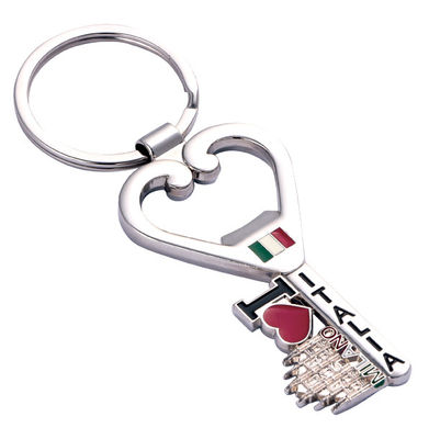Geassorteerde schattige metalen sleutelhanger Duurzaam gepersonaliseerd logo Ideaal cadeau voor dagelijks gebruik