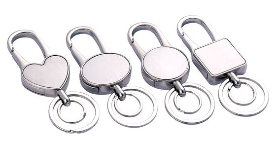 Gepersonaliseerd logo zinklegerings sleutelhanger