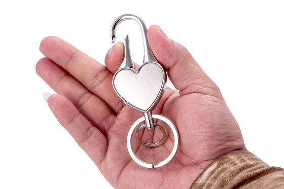 Gepersonaliseerd logo zinklegerings sleutelhanger