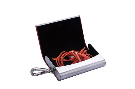 Slim Metal en PU Snap Closure Card Holder Organisator