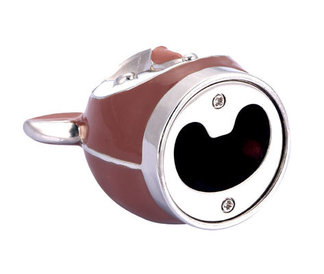 Modieuze sleutelketting metalen flessenopener met bekleding