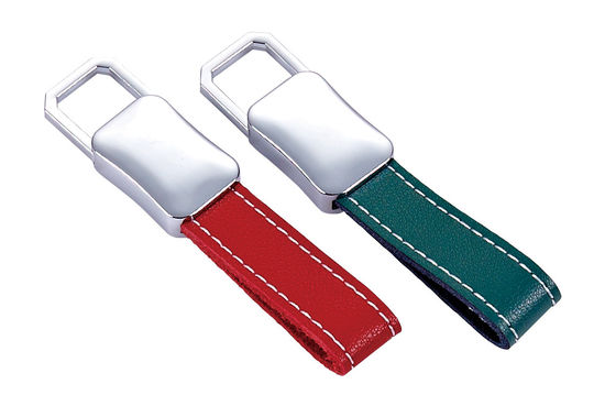 Premium Lederen Sleutelhanger in levendige kleuren
