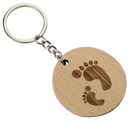 Upgrade je sleutelhanger met gegraveerde houten sleutelhanger Milieuvriendelijk en natuurlijk