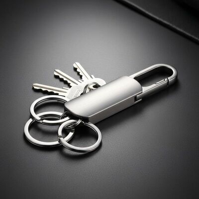 Zinc Alloy Metal Keychain Holder Versatile Design OEM ODM Suitable for Corporate Gifts Events and Personal Accessories