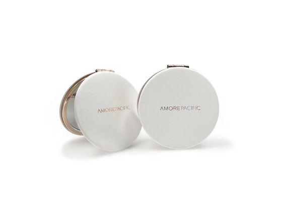 Vouwbare Gegraveerde de Zakspiegel 1cm van Rose Gold Metal Compact Mirror dik