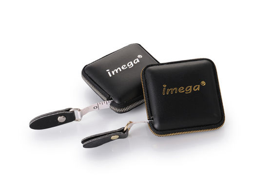 Intrekbaar Vierkant Metend Bandpu Leer Debossing Logo Metal
