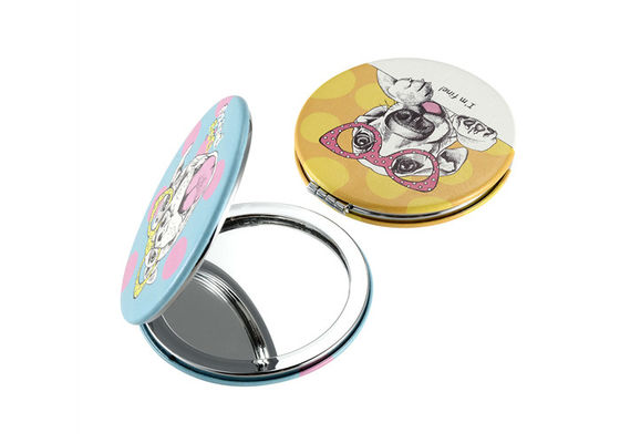Rond Compact Kosmetisch ABS van de Zakspiegel Leuk Draagbaar Patroon