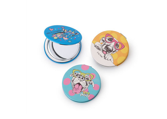 Rond Compact Kosmetisch ABS van de Zakspiegel Leuk Draagbaar Patroon