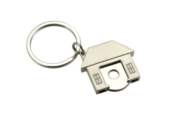 Van de de Vormsleutelring van het karretje Symbolisch Leuk Huis UV de Drukmetaal Zeer belangrijk Ring Holder