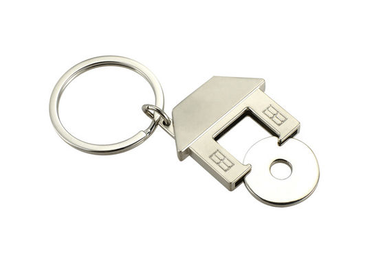 Van de de Vormsleutelring van het karretje Symbolisch Leuk Huis UV de Drukmetaal Zeer belangrijk Ring Holder