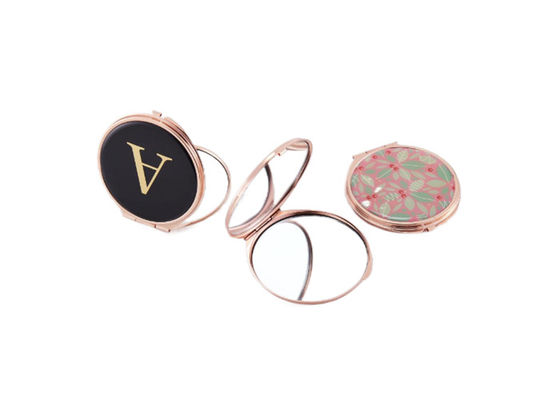 ABS de Kleine Vouwende Spiegel van Metaalrose gold cosmetic pocket mirror Pantone