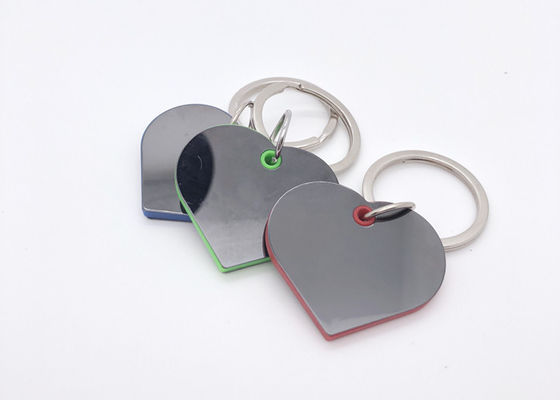 Ijzer Zeer belangrijk Ring Heart Shape 4.2mm het Metaal Plastic Zeer belangrijke Ketting van het Nikkelplateren