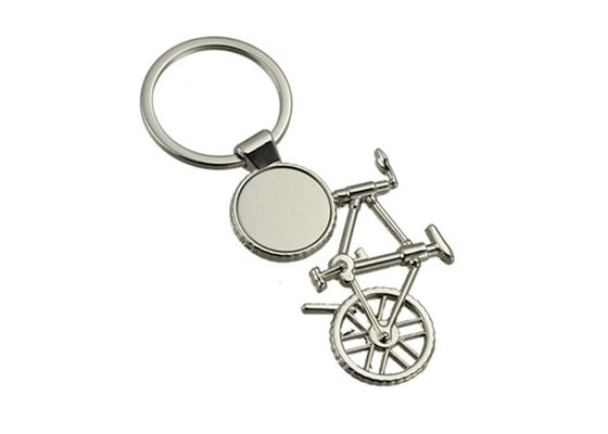 Gift van de Sleutelringenlogo bike key chain souvenir van het fietsmetaal de Laser Gegraveerde