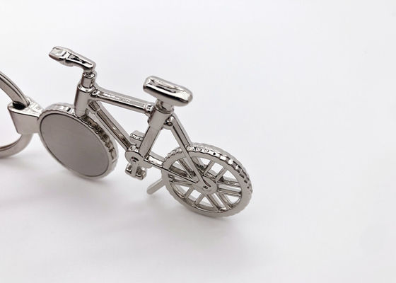 Gift van de Sleutelringenlogo bike key chain souvenir van het fietsmetaal de Laser Gegraveerde