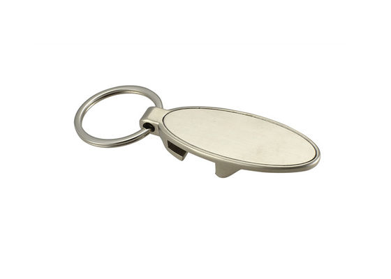 De ellips personaliseerde van de het Zinklegering van de Flesopener de Zeer belangrijke ketting Gegraveerde Sleutelring Metaal