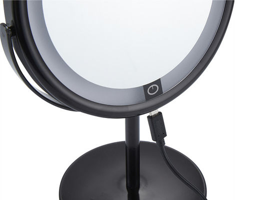 Pu-de Spiegel Draaibare Ronde Kosmetische Spiegel van de Leer Kleine Ronde Make-up