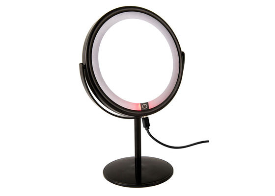 Pu-de Spiegel Draaibare Ronde Kosmetische Spiegel van de Leer Kleine Ronde Make-up