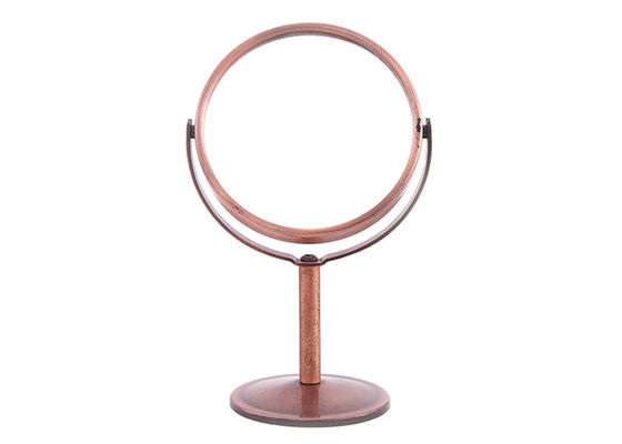 De ronde Draaibare Kosmetische Dubbele Kanten Mini Rose Desk Top Mirror van de Lijstspiegel
