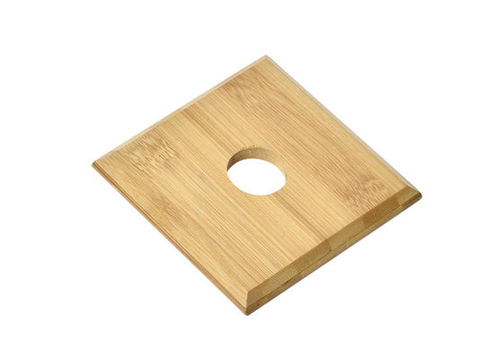 De UVonderleggers voor glazen van de het Bamboedrank van Druk Vierkante Houten Onderleggers voor glazen 10x 1cm