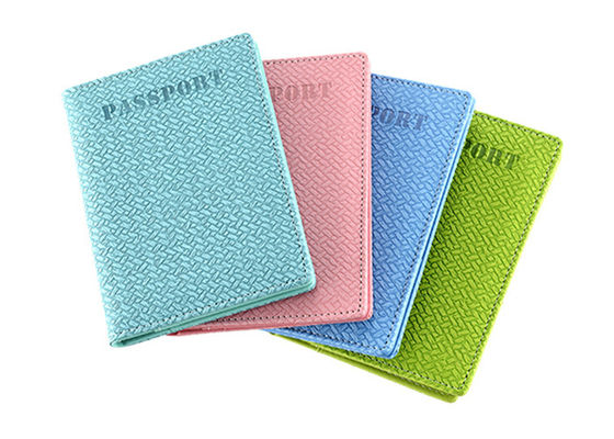 Van het de Dekkingsleer Pu van het weefselpaspoort van de de Portefeuillerechthoek de Kleur van Pantone