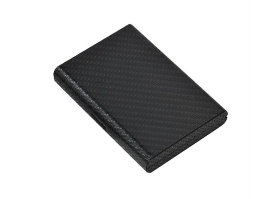 Van de de Creditcardorganisator van de koolstofvezel Blokkerend het Leeraluminium van Wallet RFID
