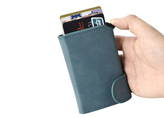 Van de de Creditcardorganisator van RFID Aluminium van de het Leer het UVdruk van Wallet Insert Pu