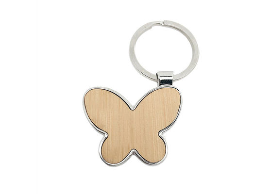 Van de het Zinklegering van vlinder Leuk Klein Keychains Eco Vriendschappelijk het Bamboemateriaal