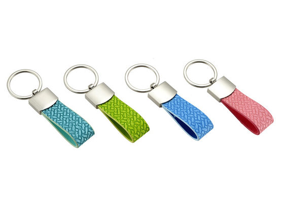 Het Leer Zeer belangrijk Kettingen Aangepast Logo Multifunction Key Holder van de weefseltextuur Pu