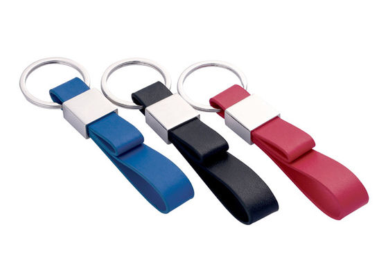 De dubbele van het de Kettingenzink van het Lagenpu Leer Zeer belangrijke Legering Mini Key Holder