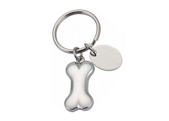 Van het Metaallaser Gegraveerde Sleutelringen van de been de Leuke Zeer belangrijke Ketting Douane Logo Souvenir Gift