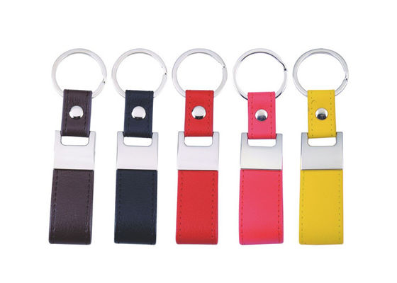 Het stikken van Pu-Metaal Cutsom Mini Key Holder Leather Strap van Leer het Zeer belangrijke Kettingen