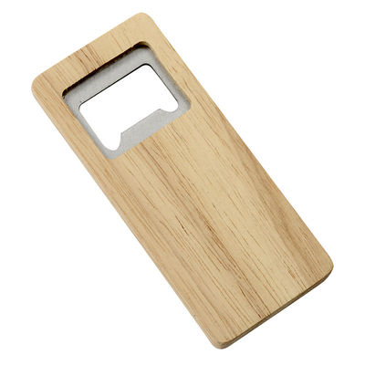 Goede prijs Flesopener van het bamboe de Vierkante Metaal - Vriendschappelijk en Modieuze Eco online