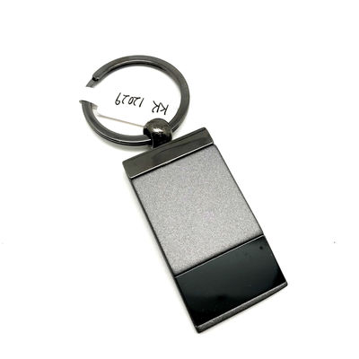 Goede prijs Aanpasbare metalen sleutelhanger met zwarte gun afwerking en MOQ van 500 online