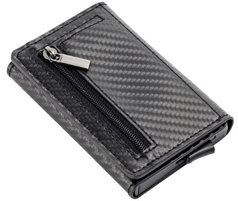 Goede prijs Klassieke RFID-blokkerende creditcard portemonnee organiseert en beschermt kaarten PU / aluminium magneet sluiting houdt 8-10 online