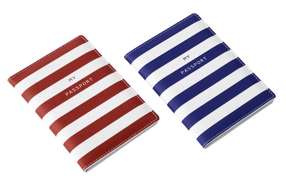 Goede prijs Rectangular Weave Pattern PU Reispaspoorthouder met ID-venster online