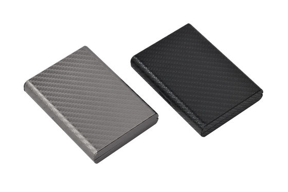 Goede prijs Rectangular Slim And Compact Metalen Kaarthouder Met PU Design online