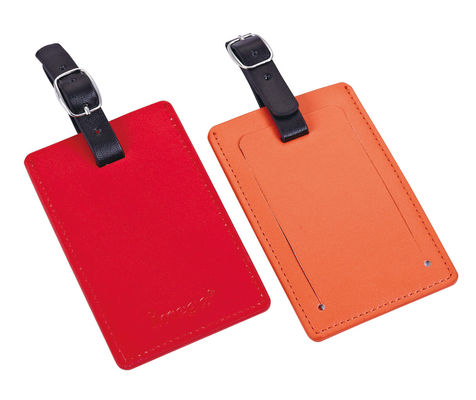 Goede prijs Custom PU aluminium bagage tag voor reizigers gepersonaliseerde contactinformatie rechthoekige vorm online