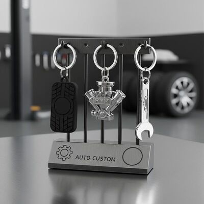 Goede prijs Sleutelhangerhouder Custom Autosleutelhangers Gepersonaliseerd Logo voor Autoreparatiewerkplaatsen, Voertuigpersonalisatie en Marketingcampagnes online