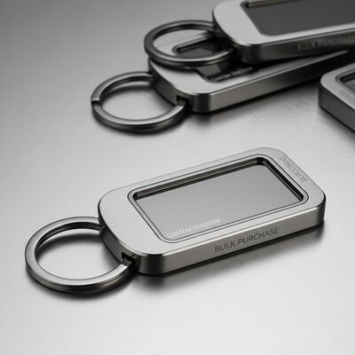 Goede prijs Metalen sleutelhangerhouder met aangepast logo OEM ODM Metalen sleutelhangerhouder Geschikt voor graveren van aangepaste logo's en bulkinkoop online