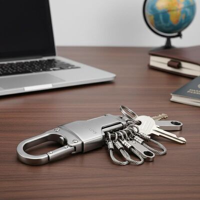 Goede prijs Duurzame metalen sleutelhanger Zink legering constructie zware krachtige veilige sleutel organisator voor kantoor thuis en reizen online