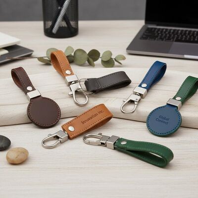Goede prijs Leren sleutelhangers, aanpasbare sleutelhangeraccessoires, perfect voor bedrijfscampagnes en klantwaardering online