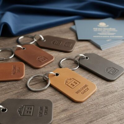 Goede prijs Sleutelhanger Lederafdrukken Gepersonaliseerde Lederafdrukken Geschikt voor de horeca-industrie en evenementenplanners online