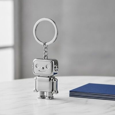kwaliteit Hoge duurzaamheid schattig metalen sleutelhanger zilver 5 cm x 3 cm Duurzaam stijlvol ontwerp ideaal voor zakelijke cadeautjes en marketing fabriek