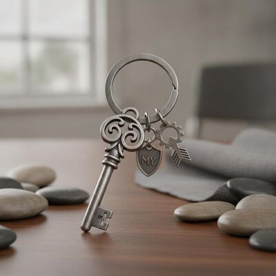 Goede prijs 1 stuk charmante ijzeren sleutelhanger Duurzame metalen sleutelhanger Ontworpen voor bedrijfscadeautjes Campagnes en persoonlijke accessoires online