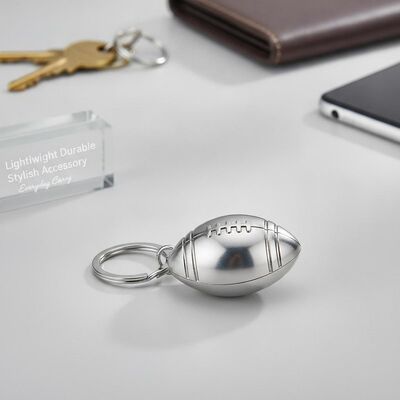 Goede prijs Split Ring Cute Metal Keychain Football Shape 15 gram lichtgewicht Duurzaam Stijlvol Accessoire Geschikt voor dagelijks dragen online