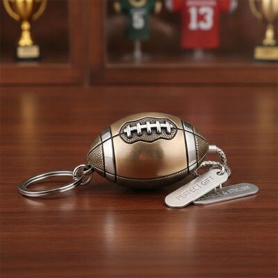Kwaliteit 1 stuk schattig metalen sleutelhanger voetbalvorm perfect cadeauaccessoire duurzaam stijlvol voetbal sleutelhanger voor elke dag fabriek
