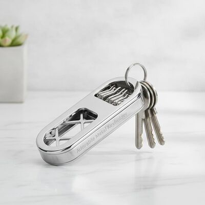 kwaliteit Zilveren schattig metalen sleutelhanger Hoeveelheid 1 stuk Moderne elegante sleutelorganisator ontworpen voor eenvoudig sleutelbeheer en opslag fabriek