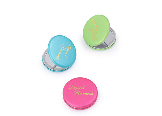 Goede prijs Spiegels van de de Spiegelpu Compacte Handtas van de Macaron de Promotie Kosmetische Zak online