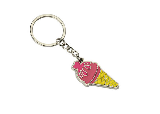 Van de het Roomijs de Zeer belangrijke Ketting van het Pantoneemail van de het Zinklegering Leuke Auto Keychains